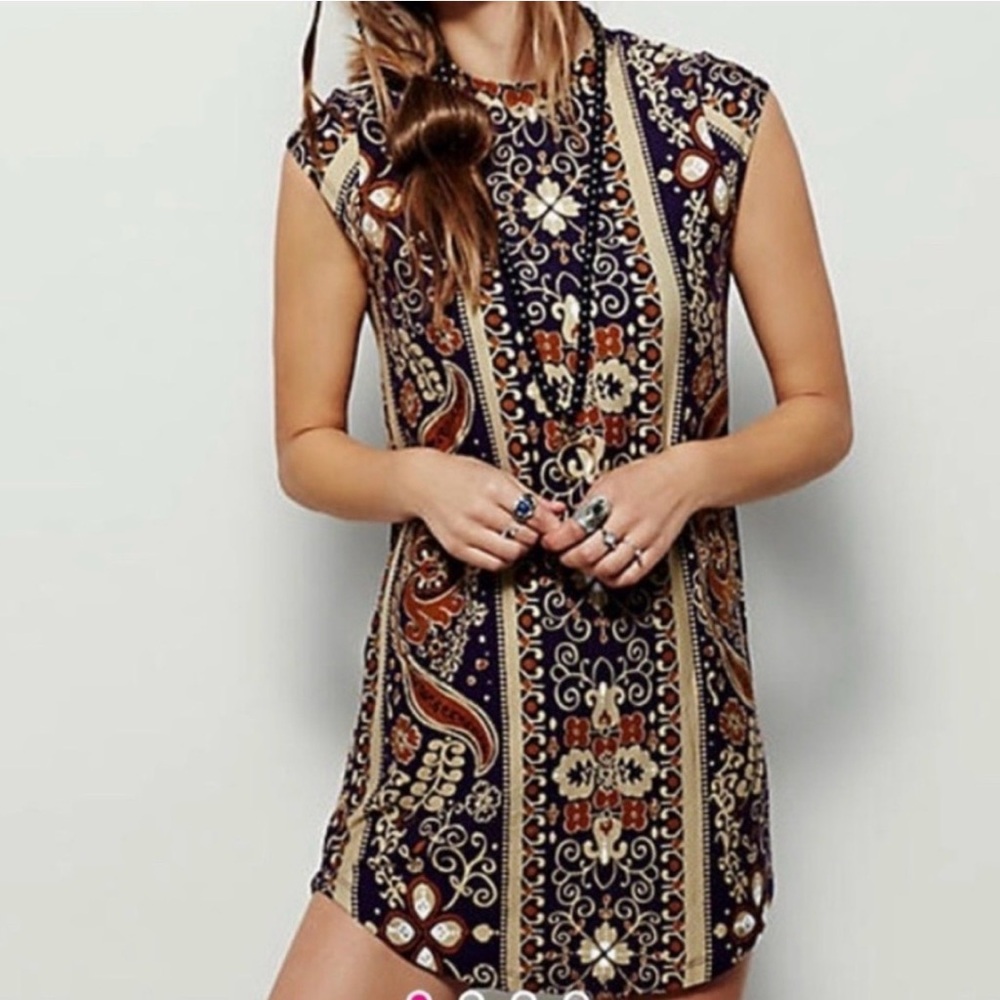 Novella Royale Goldie Plum Mini Dress